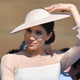 Meghan, Duchess of Sussex, attends the Prince of Wales’ 70th birthday celebration at Buckingham Palace on May 22, 2018, in London.